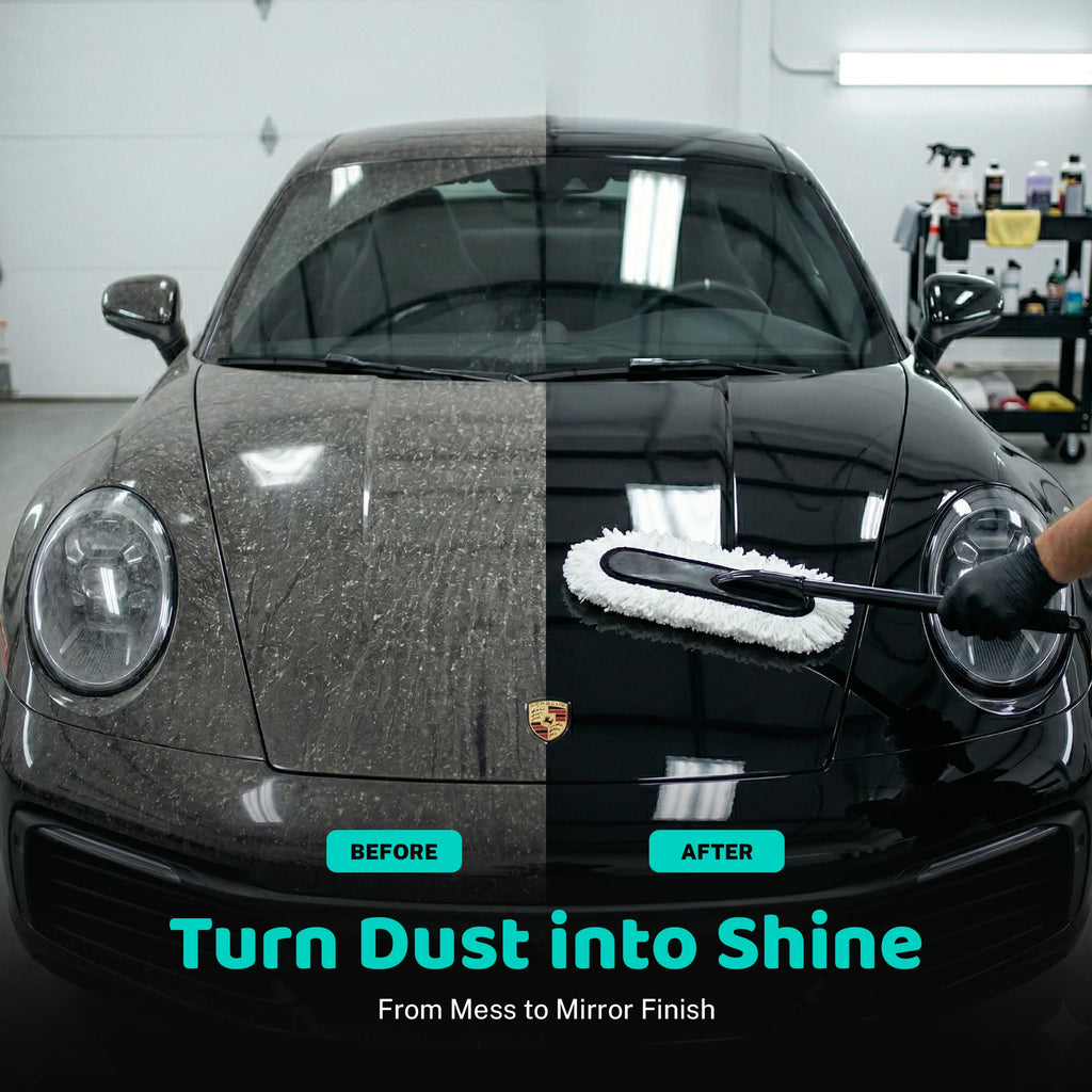 CarCare360 Car Duster | Scratch-Free Ceramic Wax Dust Remover for Cars